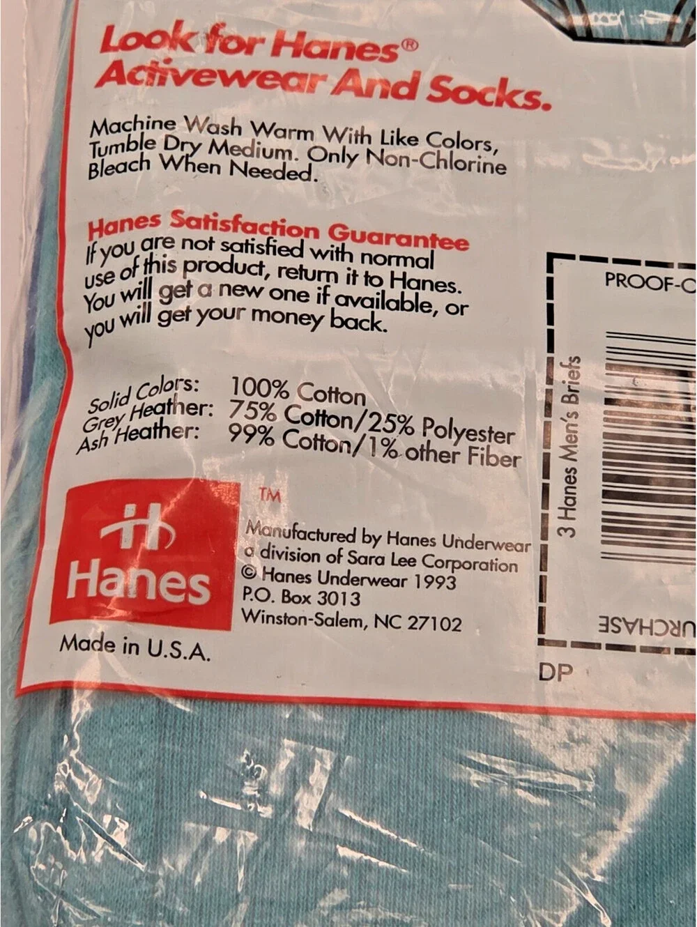 Hanes vintage 1990s